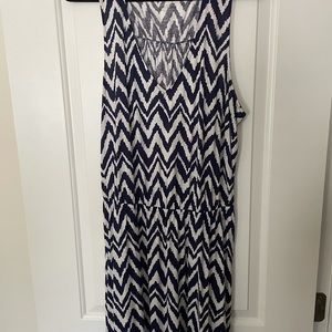 Lilly Pulitzer Blue and White Maxi Dress